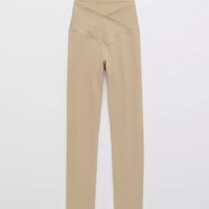 AERIE SMALL LONG TAN LEGGINGS